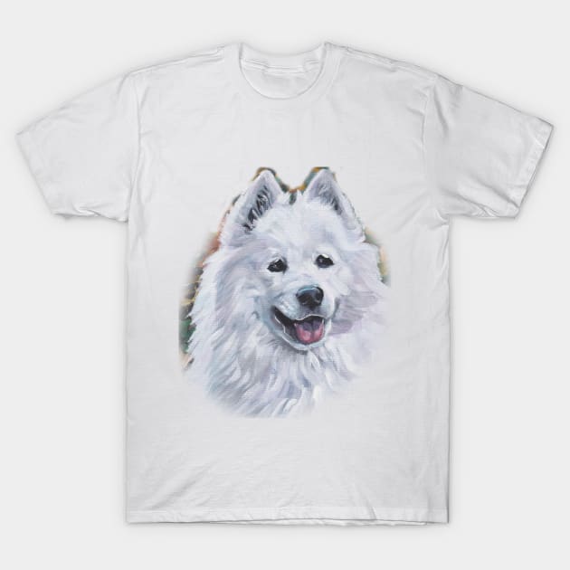 samoyed Fine Art Painting T-Shirt by LASHEPARD